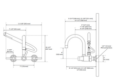 New Matte Black Sebastian Tub Faucet and Hand Shower with Variable Centers and Cross Handles by Signature Hardware