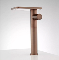 New Oil Rubbed Bronze Knox Waterfall Vessel Faucet Overflow by Signature Hardware