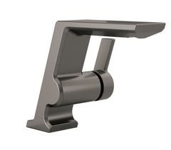 New Lumicoat Black Stainless Pivotal Single Handle Bathroom Faucet by Delta