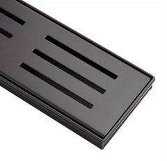 Nouveau Drain de douche linéaire extérieur Siewart noir mat de 40 po par Signature Hardware