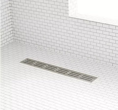 New 48" Polished Stainless Steel Siewart Outdoor Linear Shower Drain by Signature Hardware