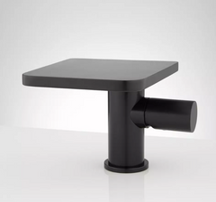 New Matte Black Knox Single Hole Waterfall Bathroom Faucet with Pop Up Drain by Signature Hardware