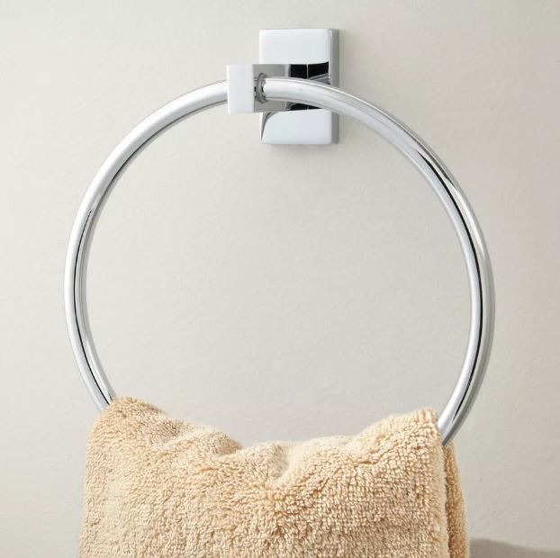 New Chrome Helsinki Towel Ring by Signature Hardware