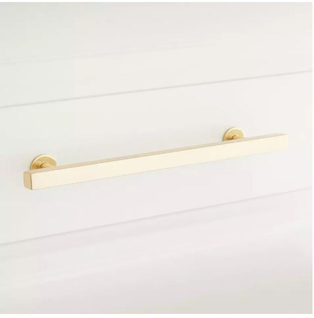 New 10" Polished Brass Diehl Adjustable Brass Cabinet Pull by Signature Hardware