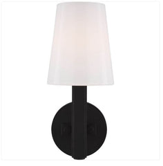 New Visual Comfort Studio TOB By Thomas O'Brien TV1111AI Logan 1 Light 12 Inch Tall Wall Sconce In Aged Iron