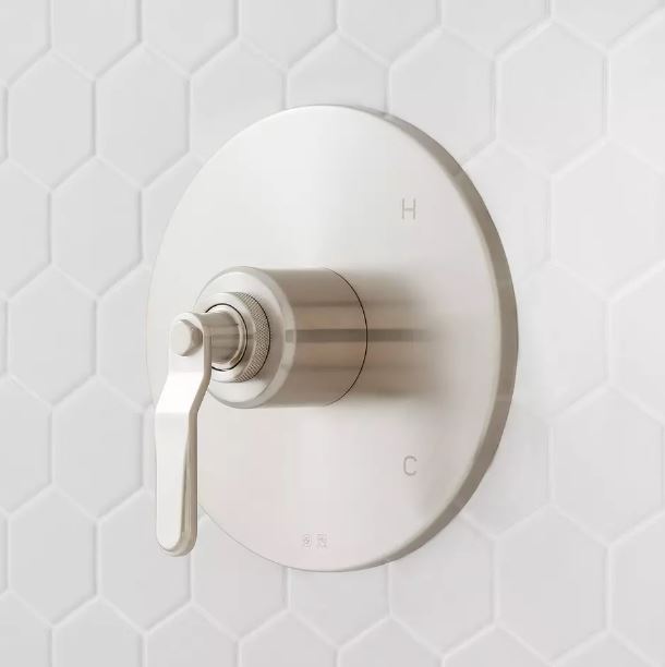 New Brushed Nickel Gunther Pressure Balance Shower Valve Trim by Signature Hardware