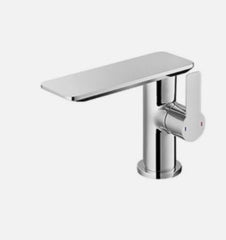 Signature Hardware Mélangeur de lavabo à levier unique série Spring Chrome avec trop-plein