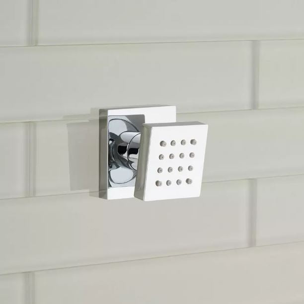 New Chrome Square Swivel Body Spray by Signature Hardware