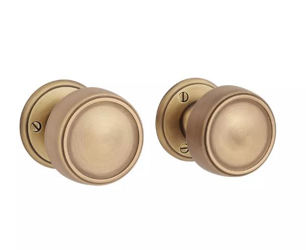 New Antique Brass Traditional Passage Interior Door Set with 2" Backplate by Signature Hardware