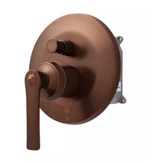 Signature Hardware Robinet de douche à pression équilibrée en bronze huilé avec inverseur