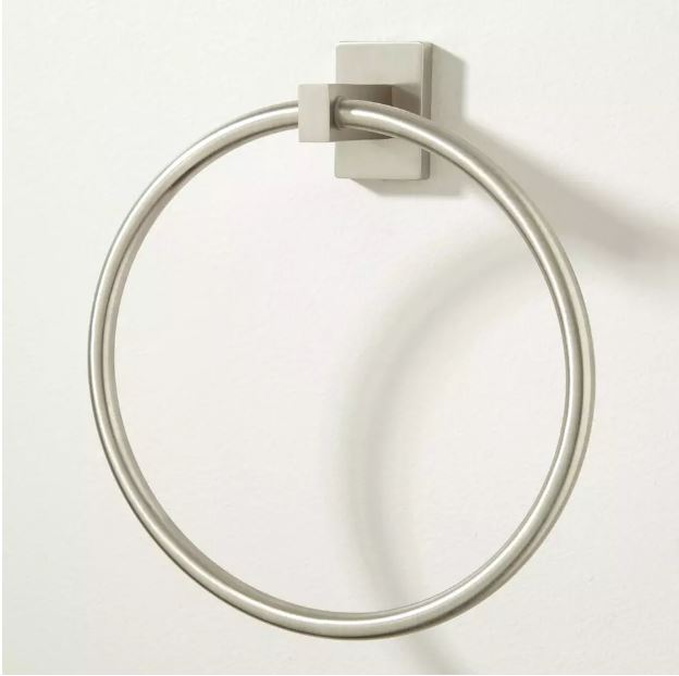 New Brushed Nickel Helsinki Towel Ring by Signature Hardware