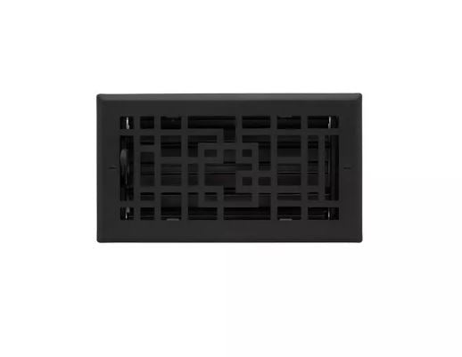 New Black 4" x 8" Baer Steel Wall Register by Signature Hardware