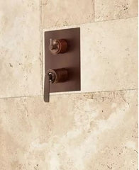 Nouveau système de douche Trimble en bronze huilé, robinet de douche à levier unique avec inverseur 3 voies par Signature Hardware