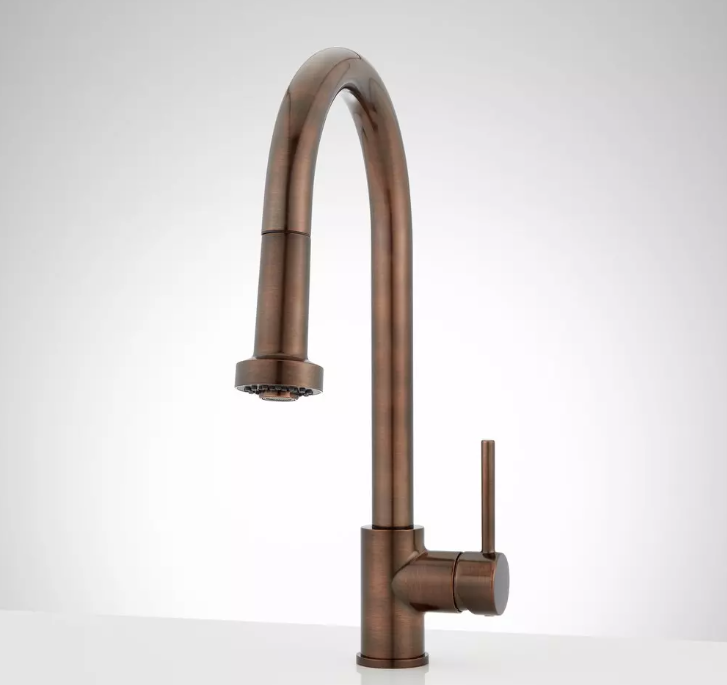 New Oil Rubbed Bronze Ridgeway Pull Down Kitchen Faucet by Signature Hardware