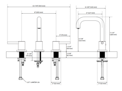 New Brushed Nickel Edenton Widespread Bathroom Faucet - Signature Hardware