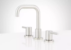 New Brushed Nickel Edenton Widespread Bathroom Faucet - Signature Hardware