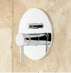 New Chrome Lattimore Shower System with Rainfall Shower Head & Hand Shower by Signature Hardware