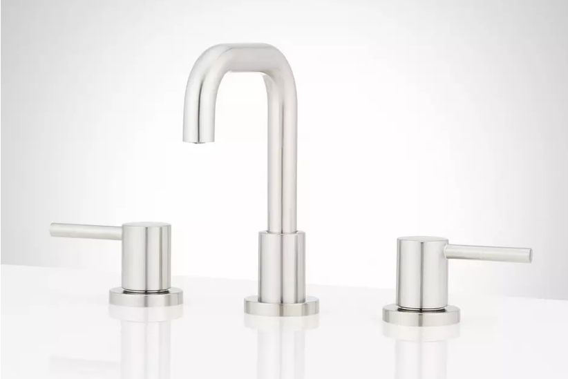 New Brushed Nickel Edenton Widespread Bathroom Faucet - Signature Hardware