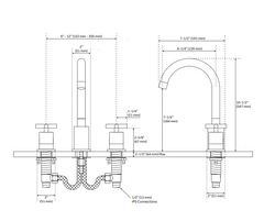 New Chrome Exira Widespread Bathroom Faucet - Signature Hardware