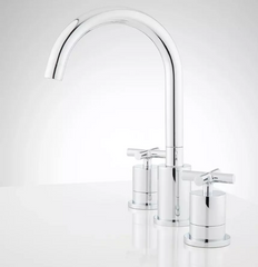 New Chrome Exira Widespread Bathroom Faucet - Signature Hardware