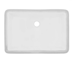 Nouveau lavabo de salle de bain rectangulaire en porcelaine Myers de 18 po blanc mat par Signature Hardware