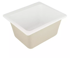 New White Medford Acrylic Drop-In Laundry Sink by Signature Hardware