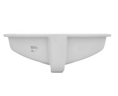 Nouveau lavabo de salle de bain rectangulaire en porcelaine Myers de 18 po blanc mat par Signature Hardware