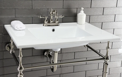 Nouveau Dessus de lavabo en céramique blanc 31 po, LBT31227W34 par Continental