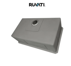 New Gravena 30" Undermount Single Basin 16 Gauge Stainless Steel Kitchen Sink with Basin Rack and Basket Strainer by Ruvati