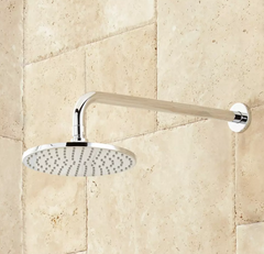 New Chrome Lattimore Shower System with Rainfall Shower Head & Hand Shower by Signature Hardware