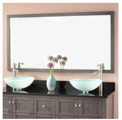 New 60" Everett 31-1/2" x 60" Framed Bathroom Vanity Mirror by Signature Hardware