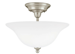 New Sussex Three-Light Semi-Flush Mount Ceiling Fixture