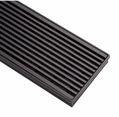 Nouveau drain de douche linéaire Carmen noir mat de 28 po par Signature Hardware