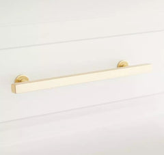 New 6" Polished Brass Diehl Adjustable Brass Drawer Pull by Signature Hardware