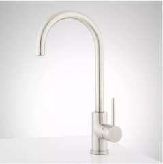 New Satin Stainless Steel Bullens Single-Hole Outdoor Kitchen Faucet by Signature Hardware