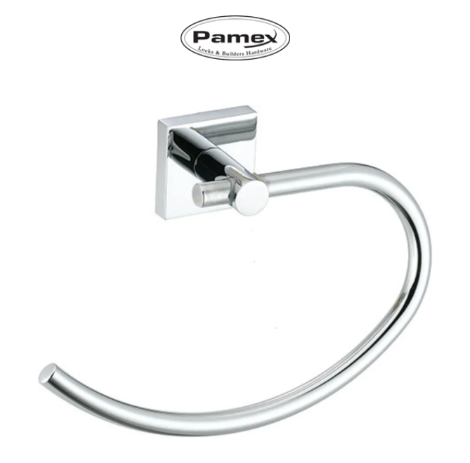 New Chrome Vina Collection Metal Towel Ring by Pamex