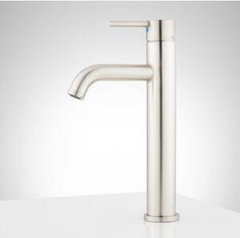 New Brushed Nickel Edenton Single Handle Vessel Filler Bathroom Sink Faucet by Signature Hardware