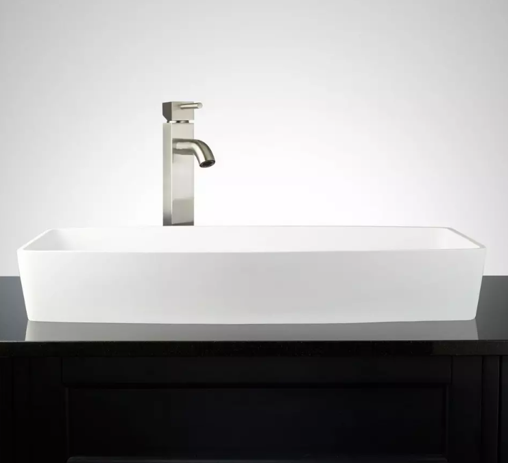 New Markab Matte Resin Vessel Sink by Signature Hardware