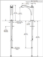 New Dorval™ Mid-Height Faucet Less Handle by Delta