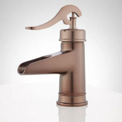 New Oil Rubbed Bronze Melton Single Hole Waterfall Faucet by Signature Hardware