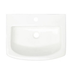 New White Medeski Porcelain Wall Mount Bathroom Sink - Signature Hardware
