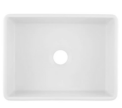 New White 24" Reinhard Fireclay Farmhouse Sink by Signature Hardware