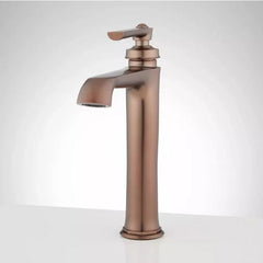 New Oil Rubbed Bronze Cooper Single-Hole Vessel Faucet,940975 by Signature Hardware