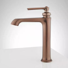 New Oil Rubbed Bronze Cooper Single-Hole Vessel Faucet,940975 by Signature Hardware