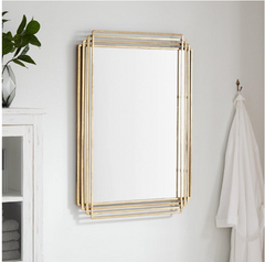 New Gold Leaf Sethfield Decorative Vanity Mirror 23270-GL by Signature Hardware