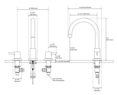 New Matte Black Rotunda Widespread Faucet with Lever Handles by Signature Hardware