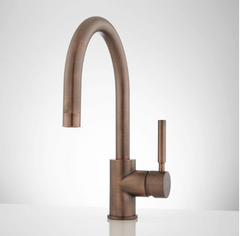 New Oil Rubbed Bronze Casimir Single-Hole Bathroom Faucet - Pop-Up Drain - Overflow by Signature Hardware