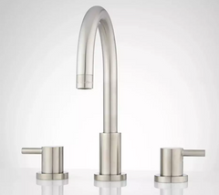 New Brushed Nickel Rotunda Widespread Faucet with Lever Handles by Signature Hardware