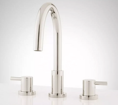 New Polished Nickel Rotunda Widespread Faucet with Lever Handles by Signature Hardware