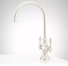 New Brushed Nickel Isadora 1.75 GPM Single Hole Bar and Kitchen Faucet by Signature Hardware